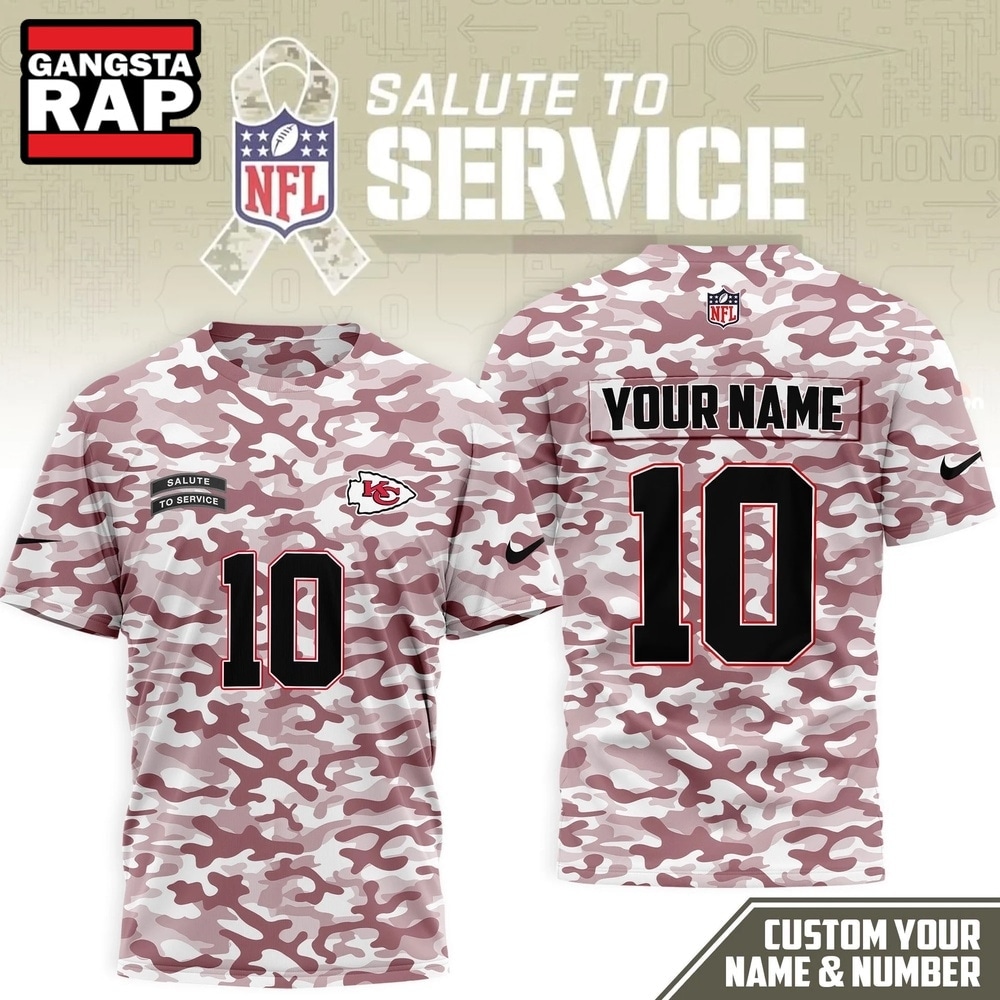 Kansas City Chiefs 2026 NFL Salute to Service Camo New Design 3D Shirt, Football New Design Shirt Kansas City Chiefs 2026 Nfl Salute TO Service Camo New Design 3D Shirt