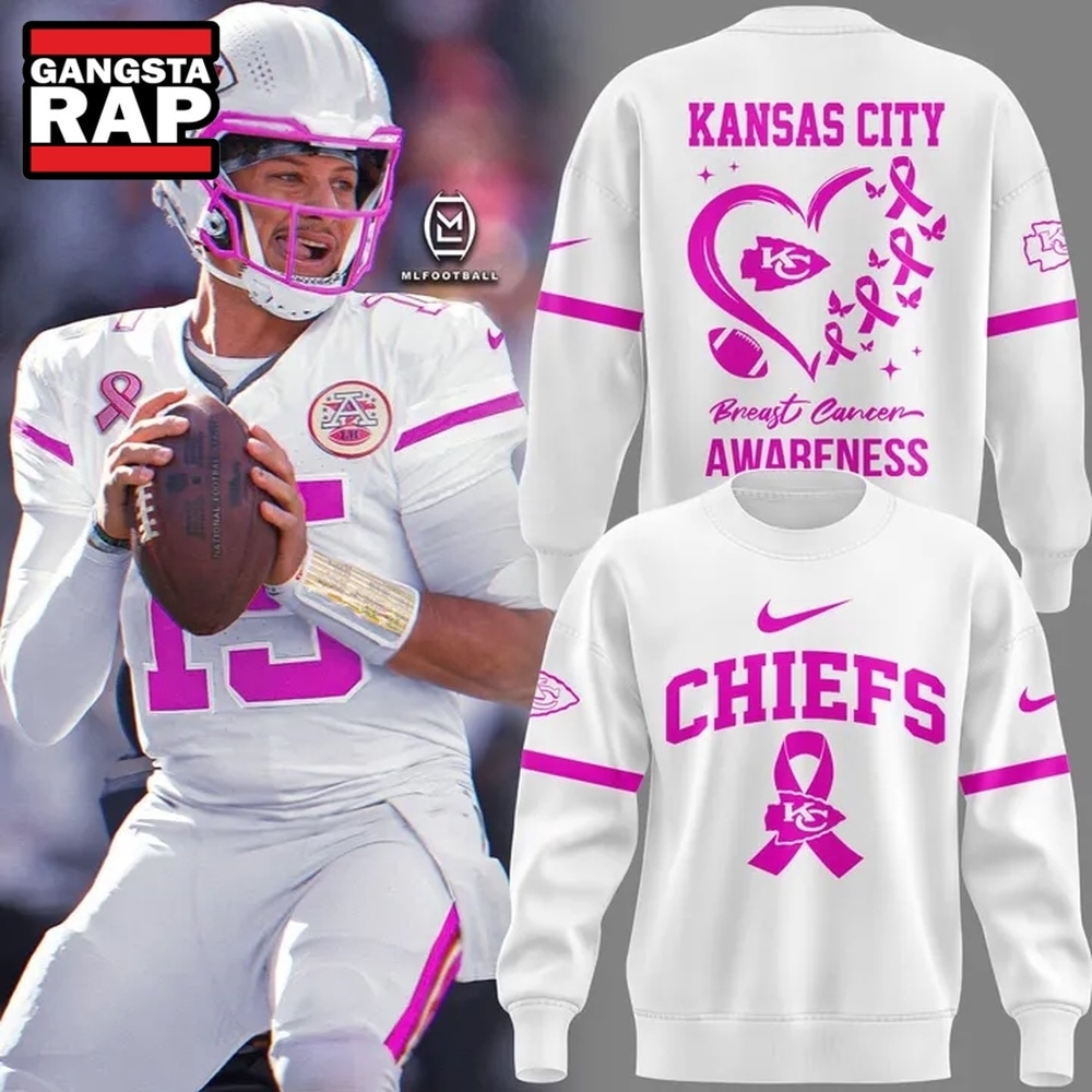 Kansas City Chiefs Breast Cancer Awareness 2026 New Design Sweatshirt, Trending Design Shirt Kansas City Chiefs Breast Cancer Awareness 2026 New Design Sweatshirt