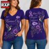 Kansas City Chiefs NFL Alzheimer’s Awareness Month V neck T Shirt, NFL V Neck T-Shirt Kansas City Chiefs Nfl Alzheimer S Awareness Month V Neck T Shirt
