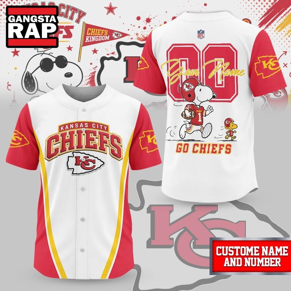 Kansas City Chiefs NFL Snoopy Ultimate Game Day Personalized Jersey Shirt, NFL Baseball Jersey Kansas City Chiefs NFL Snoopy Ultimate Game Day Personalized Jersey Shirt, NFL Baseball Jersey