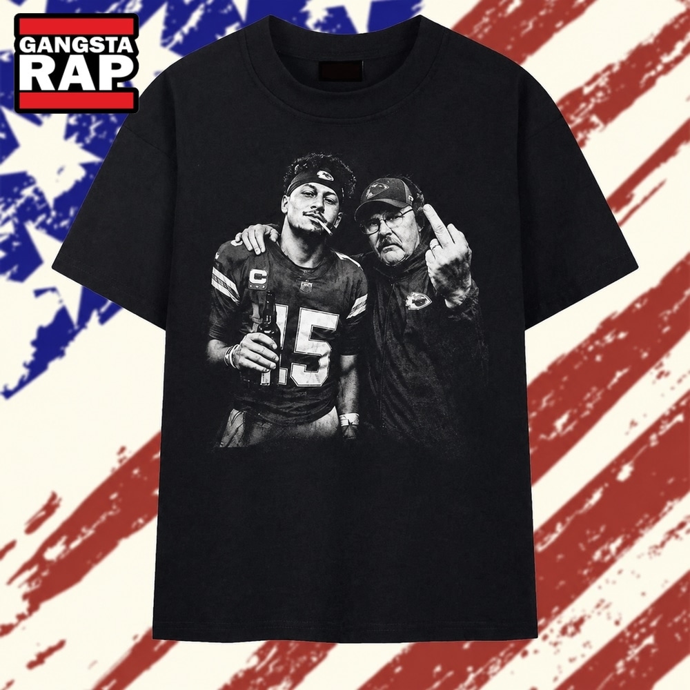 Kansas City Chiefs Patrick Mahomes And Andy Reid Graphic T Shirt, Trending 2D Shirt Kansas City Chiefs Patrick Mahomes And Andy Reid Graphic T Shirt