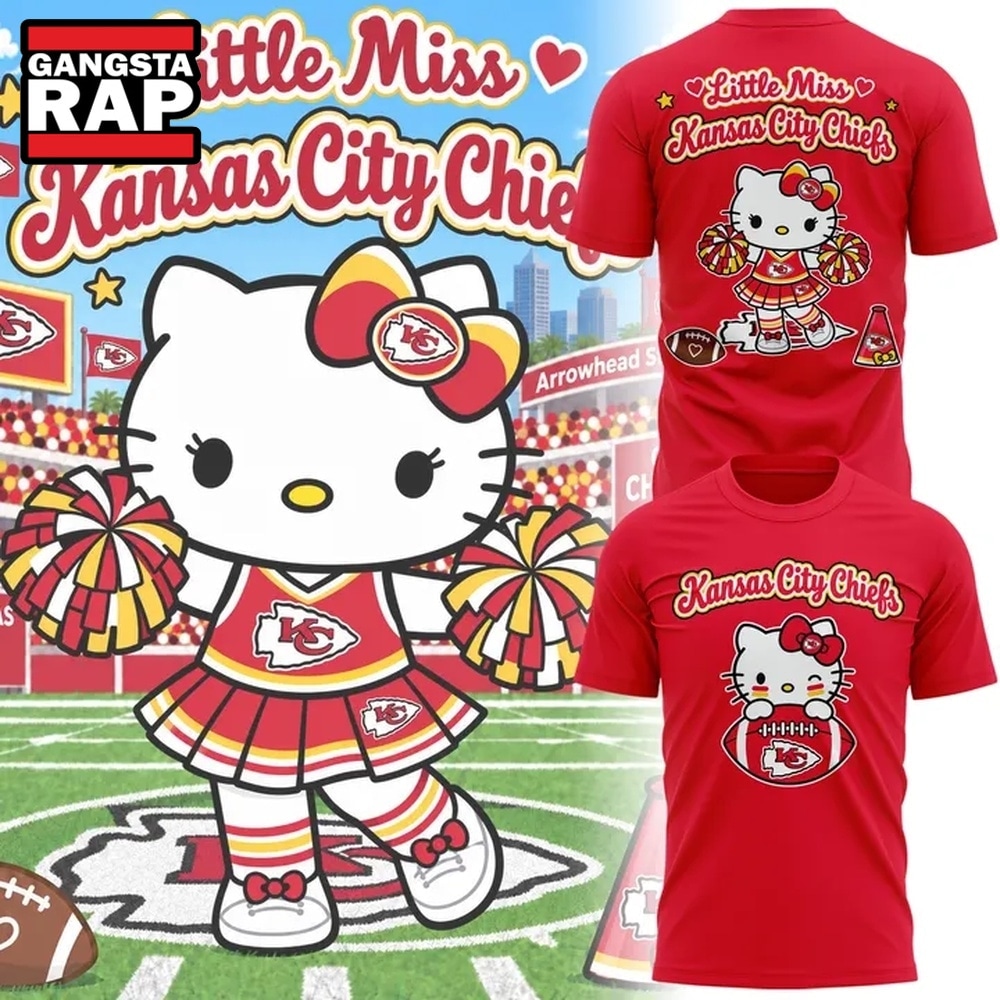 Kansas City Chiefs x Kitty Little Miss 2026 T Shirt, Trending Design Shirt Kansas City Chiefs X Kitty Little Miss 2026 T Shirt