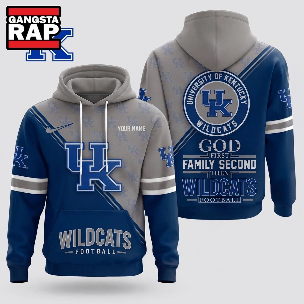 Kentucky Wildcats 2026 NCAA Personalized Faith Family Football Hoodie, NCAA 3D Shirt Kentucky Wildcats 2026 NCAA Personalized Faith Family Football Hoodie, NCAA 3D Shirt