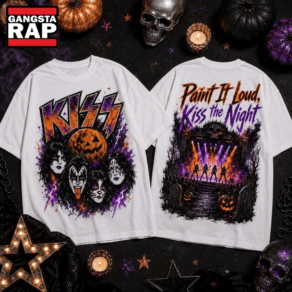 Kiss Outfit Ideas and Style Inspiration 1 KISS Paint It Loud Halloween Night 3D Shirt, Trending 3D Music Shirt