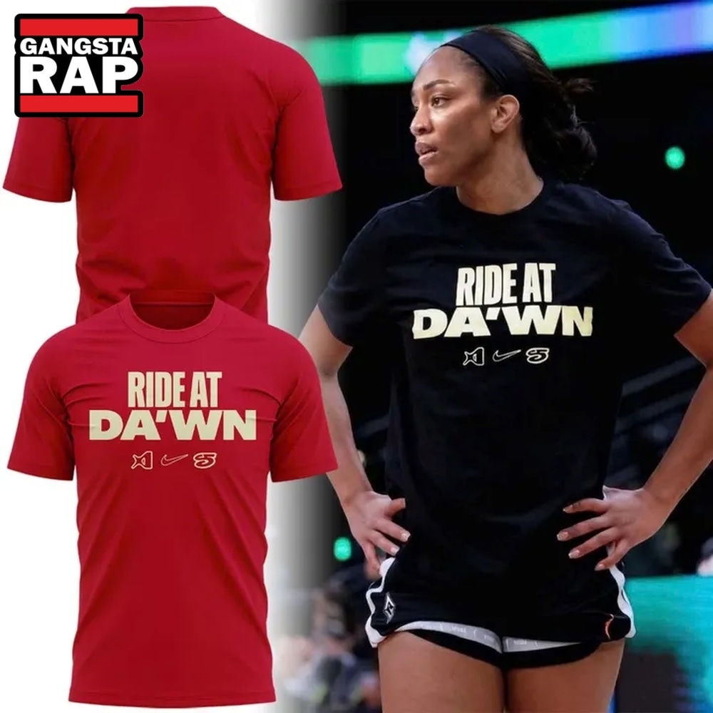 Las Vegas Aces A'ja's Ride at Da'wn 2026 Limited Edition Red T Shirt, Trending Design Shirt Las Vegas Aces A JA S Ride AT DA WN 2026 Limited Edition Red T Shirt