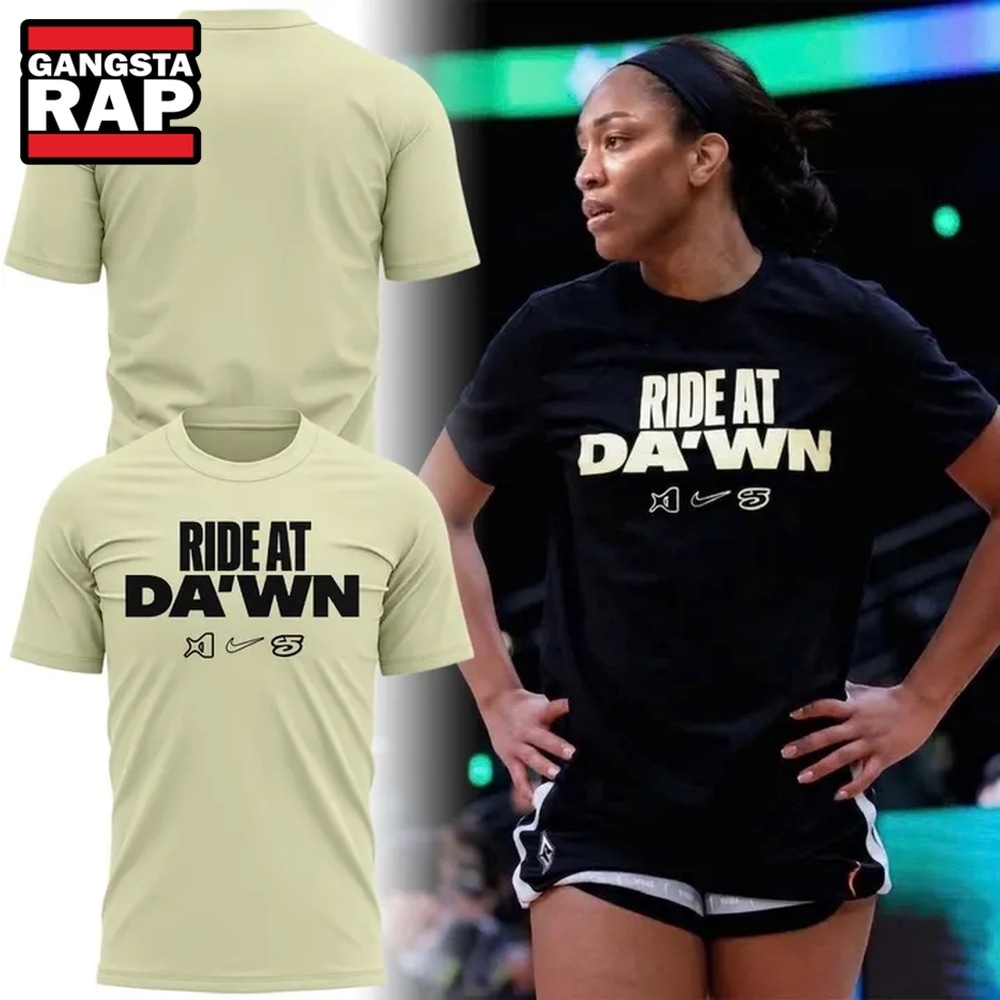 Las Vegas Aces A'ja's Ride at Da'wn 2026 Limited Edition Yellow T Shirt, Trending Design Shirt Las Vegas Aces A JA S Ride AT DA WN 2026 Limited Edition Yellow T Shirt