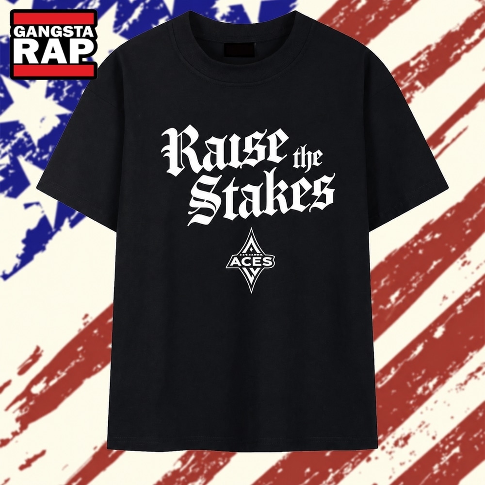 Las Vegas Aces Raise the Stakes WNBA Basketball T Shirt, Trending 2D Shirt Las Vegas Aces Raise the Stakes WNBA Basketball T Shirt, Trending 2D Shirt