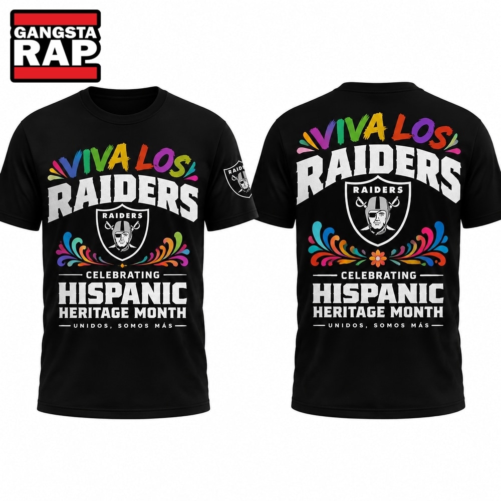 Las Vegas Raiders 2026 Latino Heritage Month Viva Los T Shirt, Trending Design Shirt Las Vegas Raiders 2026 Latino Heritage Month Viva Los T Shirt