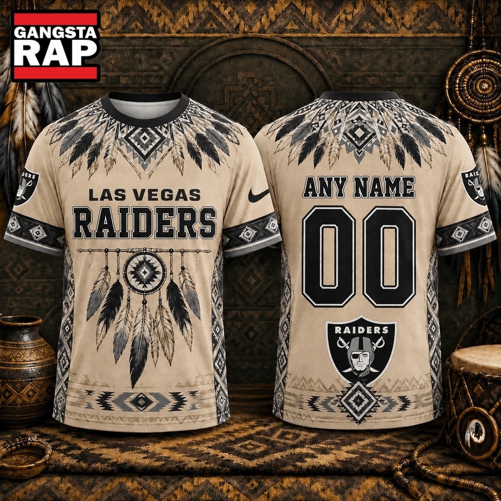 Las Vegas Raiders 2026 NFL Native American Heritage 3D Shirt, Football New Design Shirt Las Vegas Raiders 2026 Nfl Native American Heritage 3D Shirt
