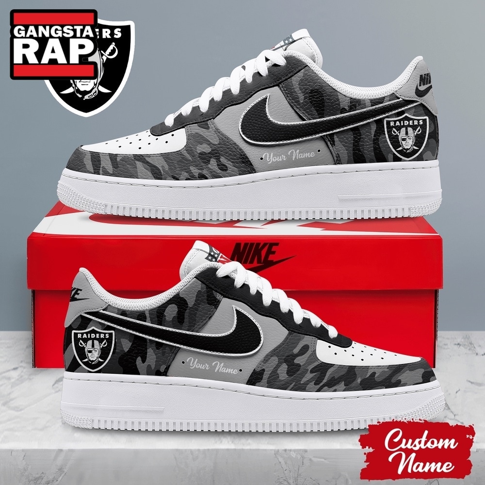 Las Vegas Raiders NFL End Zone Energy Air Force 1 Sneaker Shoes, NFL Air Force 1 Shoes Las Vegas Raiders NFL End Zone Energy Air Force 1 Sneaker Shoes, NFL Air Force 1 Shoes