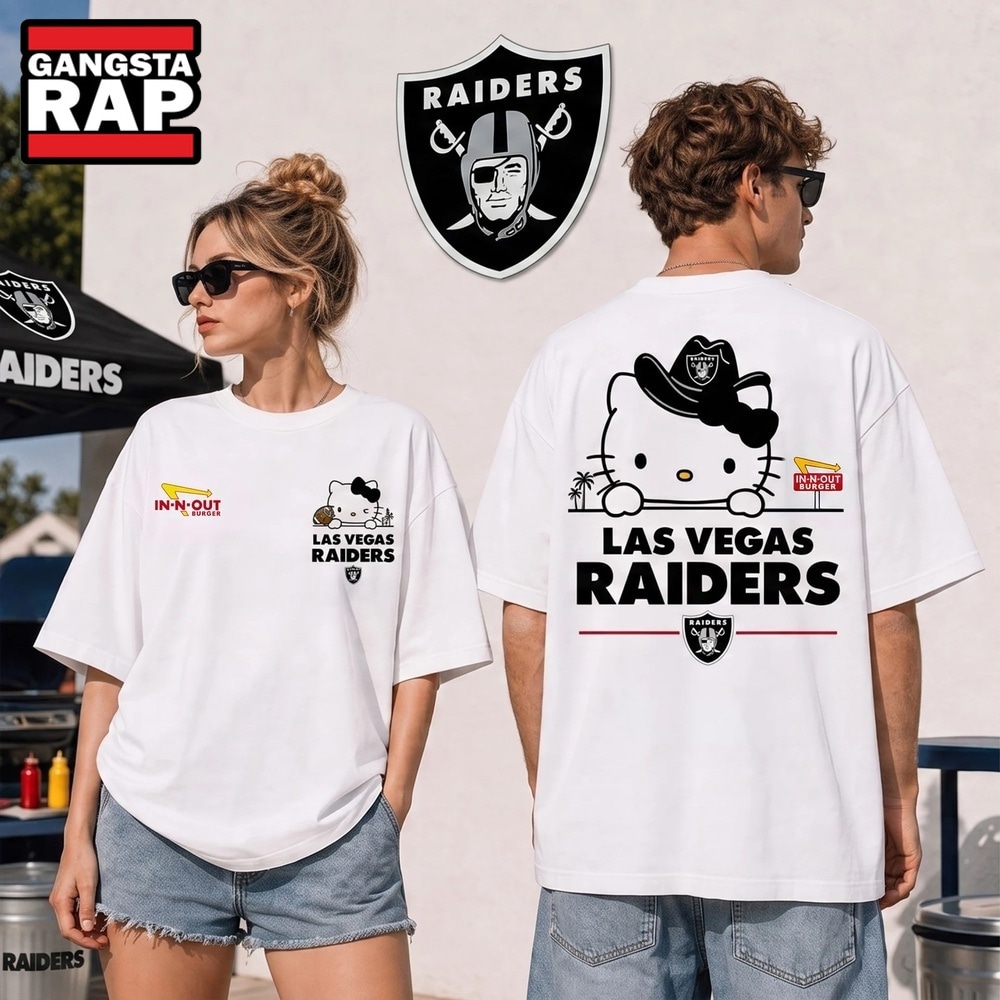 Las Vegas Raiders NFL Kitty Burger Game Day Unisex 3D Shirt, Football New Design Shirt Las Vegas Raiders NFL Kitty Burger Game Day Unisex 3D Shirt, Football New Design Shirt