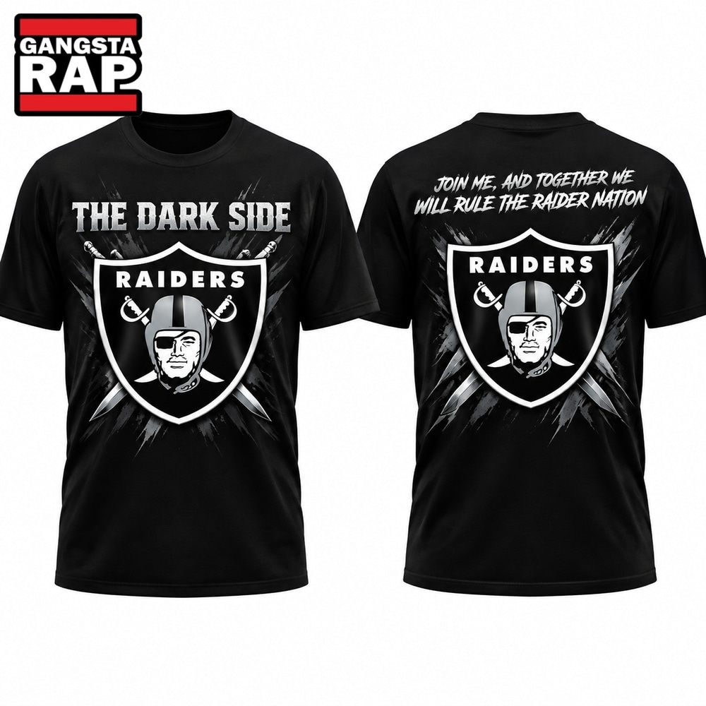 Las Vegas Raiders The Dark Side Dark Raiders 2026 Special New T Shirt, Trending Design Shirt Las Vegas Raiders The Dark Side Dark Raiders 2026 Special New T Shirt