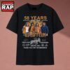 Led Zeppelin 58 Years 1968 2026 Vintage Rock Band Signatures Graphic T Shirt, Music 2D Shirt Led Zeppelin 58 Years 1968 2026 Vintage Rock Band Signatures Graphic T Shirt