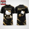 Los Angeles FC x Hello Kitty Night 2026 Special New Black 3D Shirt, Trending Design Shirt Los Angeles FC X Hello Kitty Night 2026 Special New Black 3D Shirt
