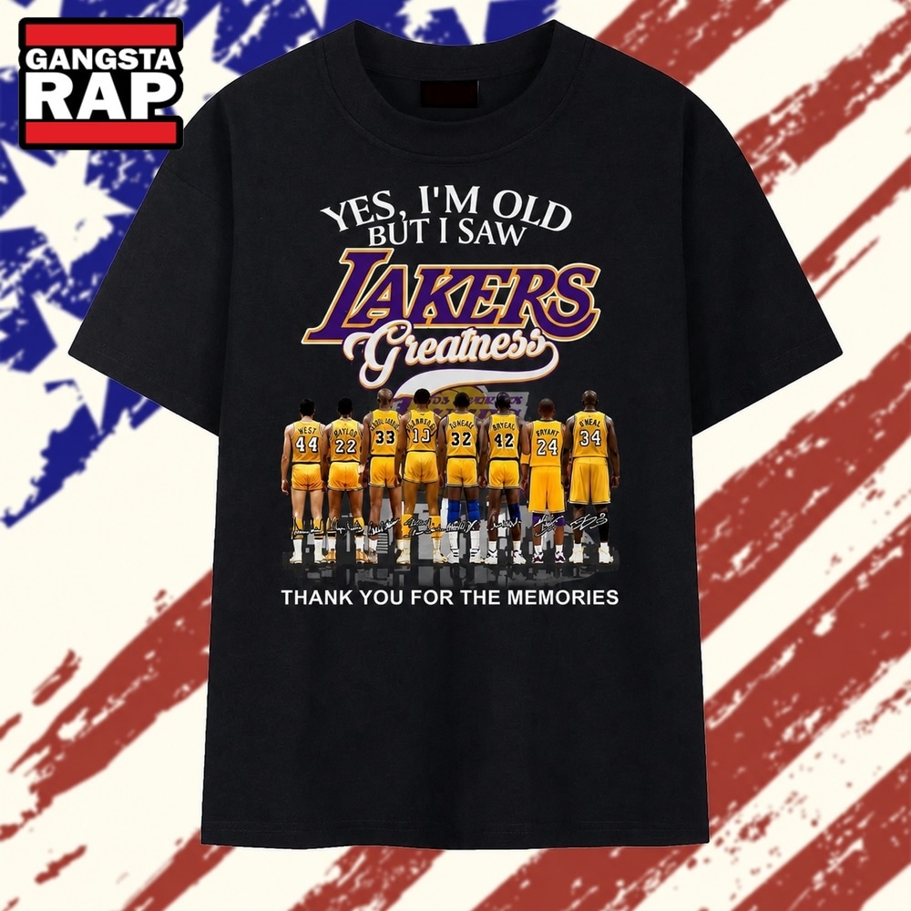 Los Angeles Lakers Greatness Legends Signatures Graphic T Shirt, Trending 2D Shirt Los Angeles Lakers Greatness Legends Signatures Graphic T Shirt, Trending 2D Shirt