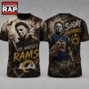 Los Angeles Rams NFL Michael Myers Sunday Nightmares Horror Halloween 3D T Shirt, Football New Design Shirt 3 Los Angeles Rams NFL Michael Myers Sunday Nightmares Horror Halloween 3D T Shirt, Football New Design Shirt Los Angeles Rams Nfl Michael Myers Sunday Nightmares Horror Halloween 3D T Shirt