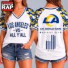 Los Angeles Rams NFL vs All Y' All United We Stand V Neck T Shirt, NFL V Neck T-Shirt Los Angeles Rams Nfl VS All Y All United WE Stand V Neck T Shirt