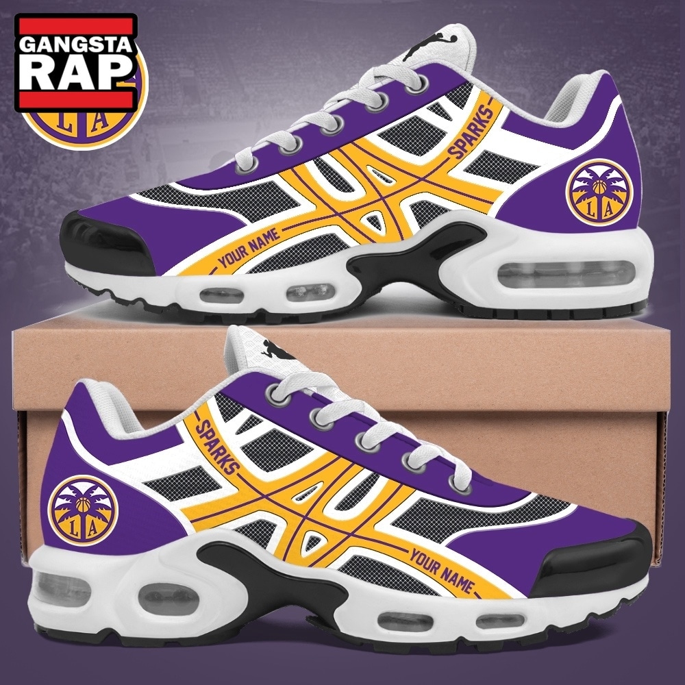 Los Angeles Sparks WNBA 2026 Personalized Air Max Plus Shoes Sneakers Los Angeles Sparks WNBA 2026 Personalized Air Max Plus Shoes Sneakers
