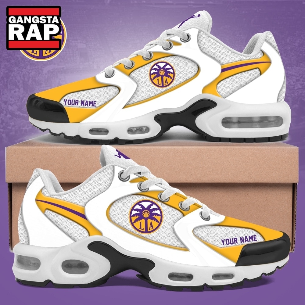 Los Angeles Sparks WNBA Custom Name Air Max Plus Shoes Sneakers