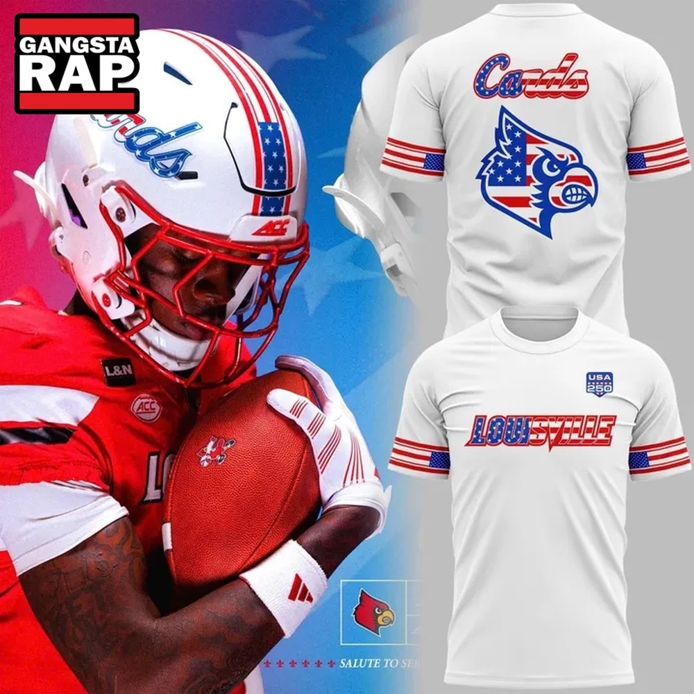 Louisville Cardinals Football 2026 Salute to Service White T Shirt, Trending Design Shirt Louisville Cardinals Football 2026 Salute to Service White T Shirt, Trending Design Shirt
