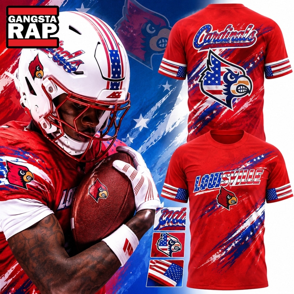 Louisville Cardinals x Salute to Service 2026 Red T Shirt, Trending Design Shirt Louisville Cardinals X Salute TO Service 2026 Red T Shirt