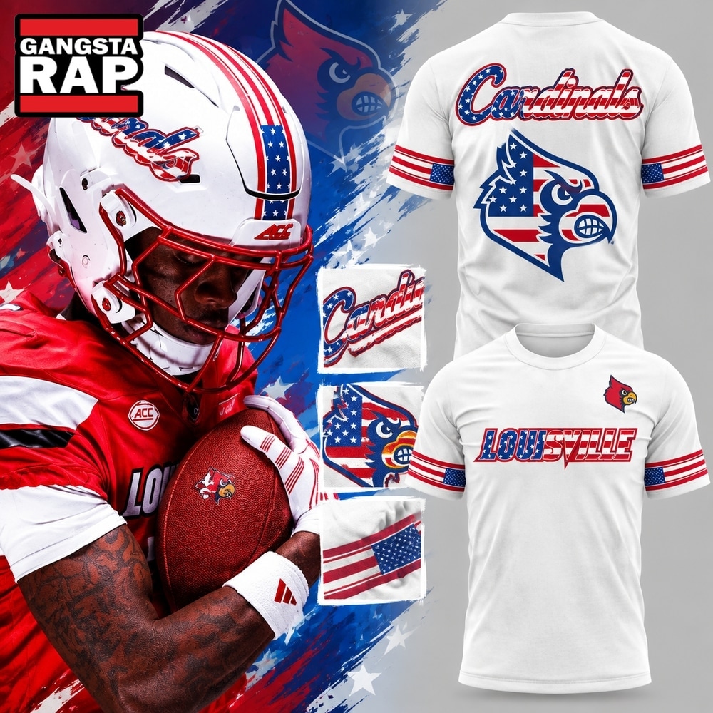 Louisville Cardinals x Salute to Service 2026 White T Shirt, Trending Design Shirt Louisville Cardinals X Salute TO Service 2026 White T Shirt