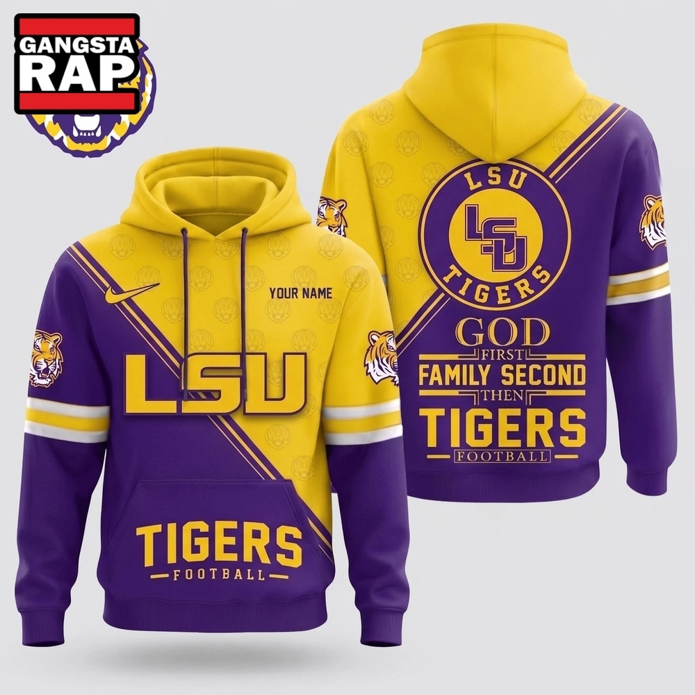 Lsu Tigers 2026 NCAA Personalized Faith Family Football Hoodie, NCAA 3D Shirt Lsu Tigers 2026 NCAA Personalized Faith Family Football Hoodie, NCAA 3D Shirt