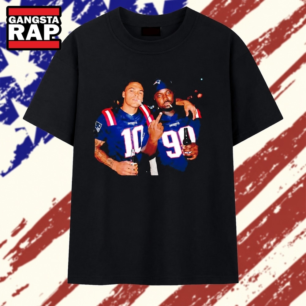 Mac Jones and Christian Barmore New England Patriots Players T Shirt, Trending 2D Shirt Mac Jones And Christian Barmore New England Patriots Players T Shirt