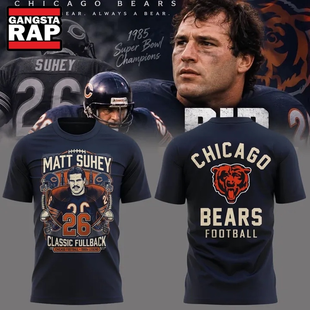 Matt Suhey Chicago Bears Always and Forever Thank You For Your Memories T Shirt, Trending Design Shirt