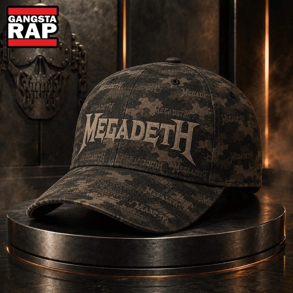 Megadeth Toxic Skull Camo Classic Cap, Trendy Music Baseball Cap Megadeth Toxic Skull Camo Classic Cap, Trendy Music Baseball Cap