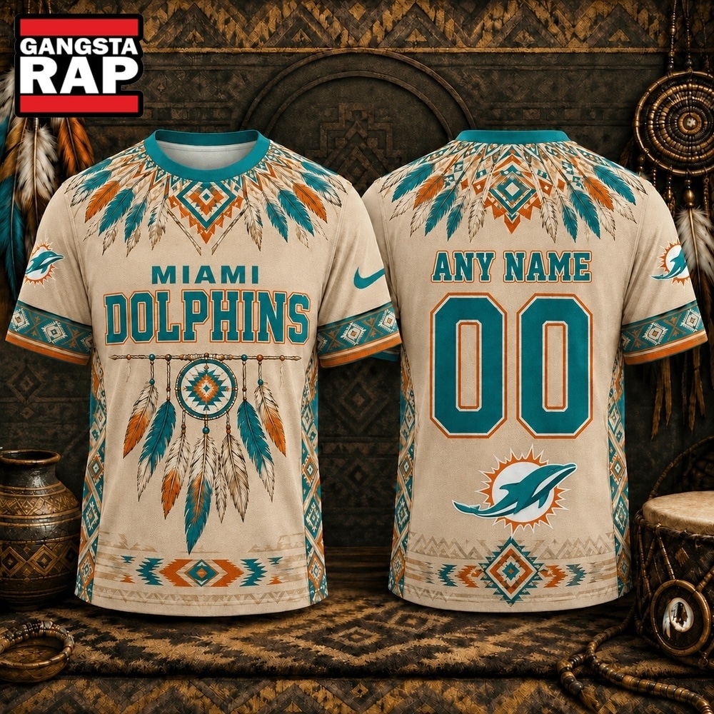Miami Dolphins 2026 NFL Native American Heritage 3D Shirt, Football New Design Shirt Miami Dolphins 2026 Nfl Native American Heritage 3D Shirt