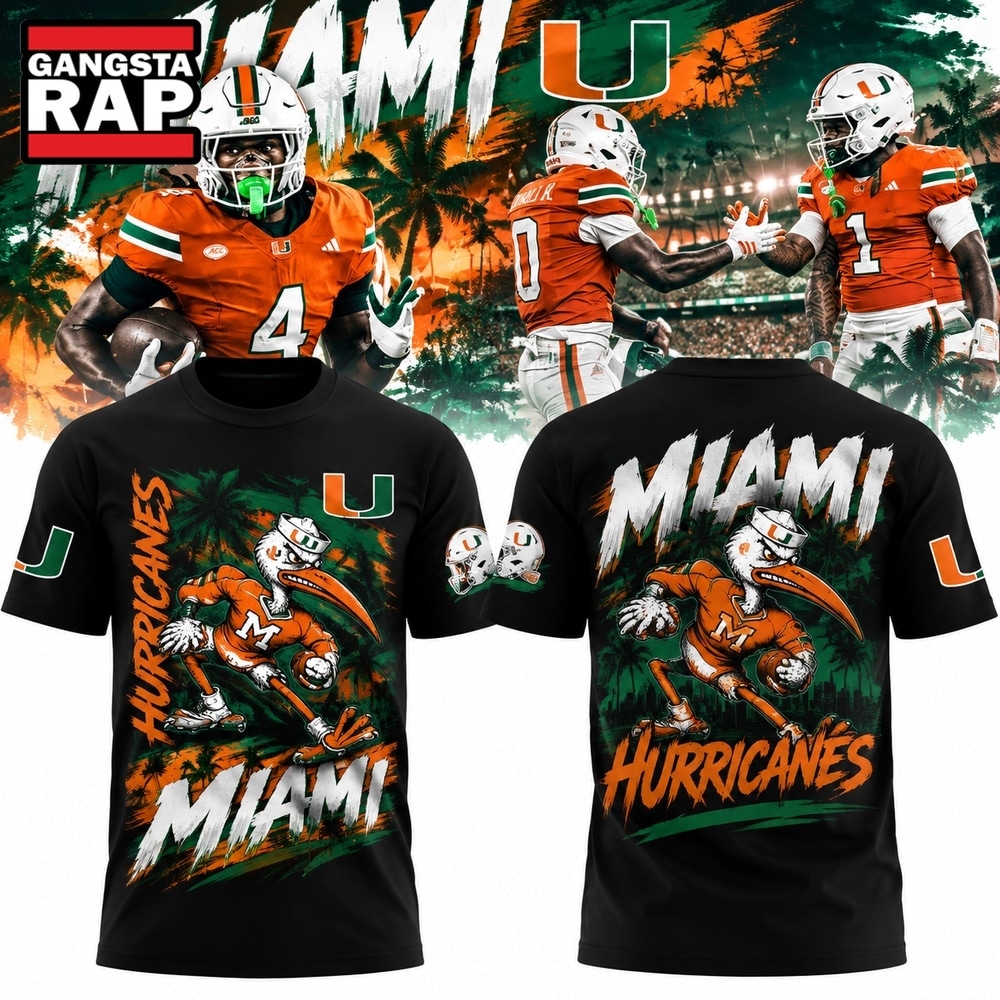 Miami Hurricanes x Hellstarsports 2026 Limited Edition T Shirt, Trending Design Shirt Miami Hurricanes X Hellstarsports 2026 Limited Edition T Shirt