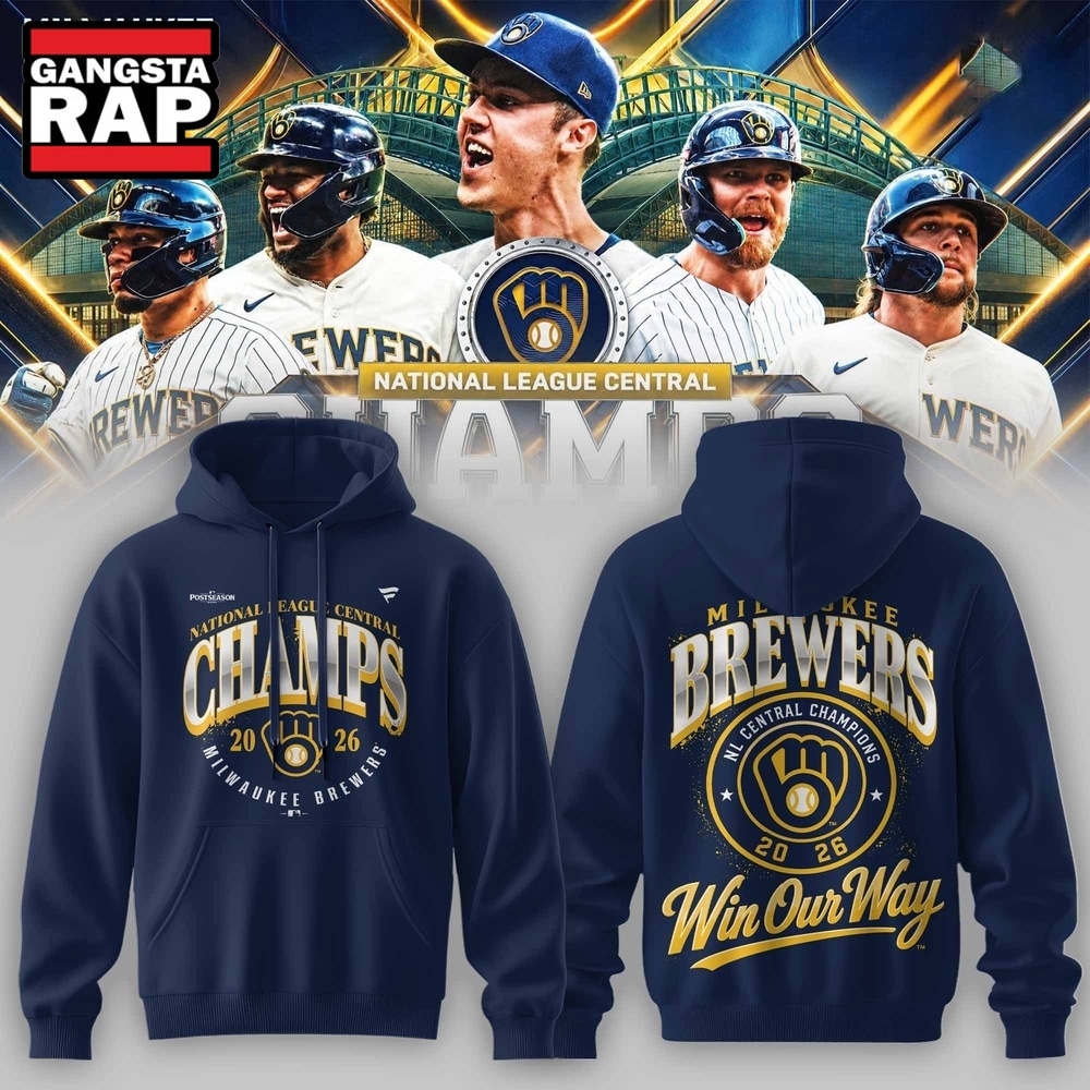 Milwaukee Brewers 2026 NL Central Champions Hoodie, Trending Design Shirt Milwaukee Brewers 2026 NL Central Champions Hoodie