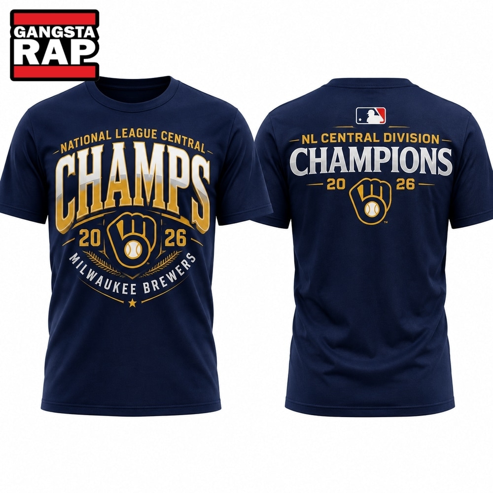 Milwaukee Brewers 2026 NL Central Division Champions T Shirt, Trending Design Shirt Milwaukee Brewers 2026 NL Central Division Champions T Shirt