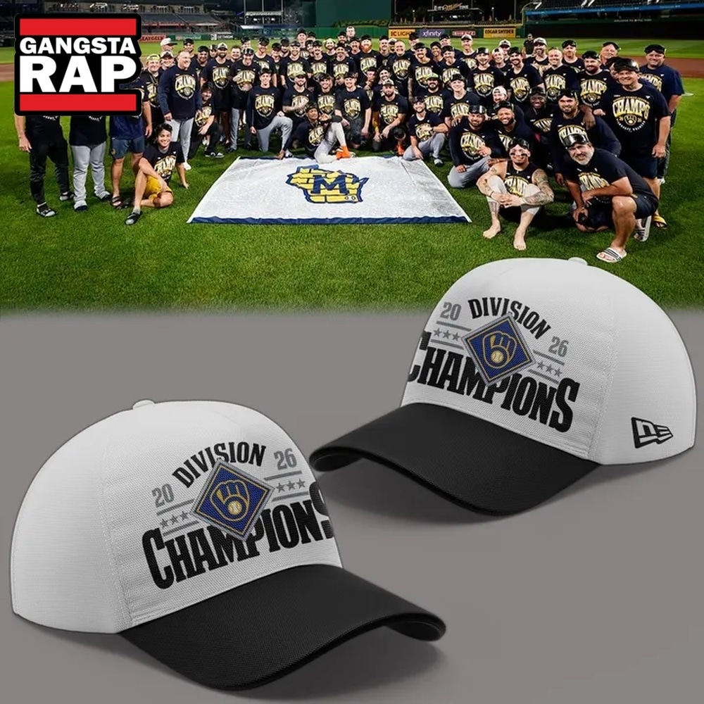 Milwaukee Brewers NL Central Division Champion Win Our Way 2026 Classic Cap, Trending Baseball Cap Milwaukee Brewers NL Central Division Champion Win Our Way 2026 Classic Cap