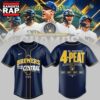 Milwaukee Brewers The FIRST 4 Peat in NL Central History Baseball Jersey, Trending Baseball Jersey 3 Milwaukee Brewers The FIRST 4 Peat in NL Central History Baseball Jersey, Trending Baseball Jersey Milwaukee Brewers The First 4 Peat IN NL Central History Baseball Jersey