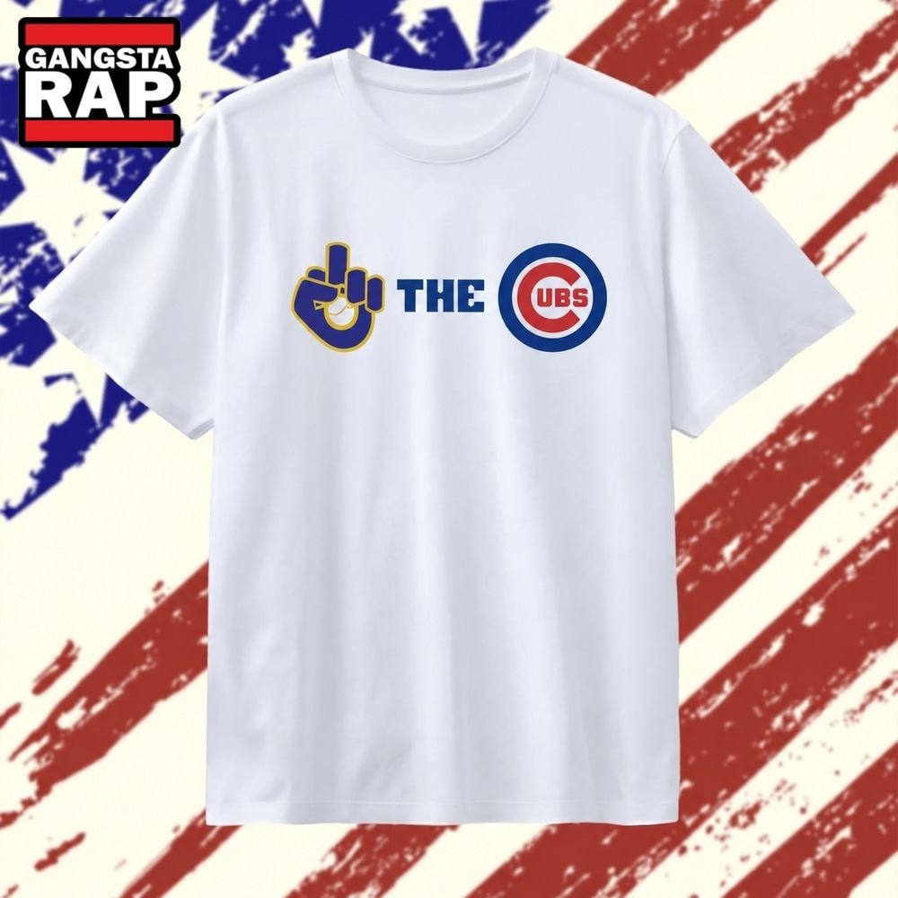 Milwaukee Brewers vs The Cubs Middle Finger Gesture MLB baseball T Shirt, Trending 2D Shirt Milwaukee Brewers VS The Cubs Middle Finger Gesture Mlb Baseball T Shirt