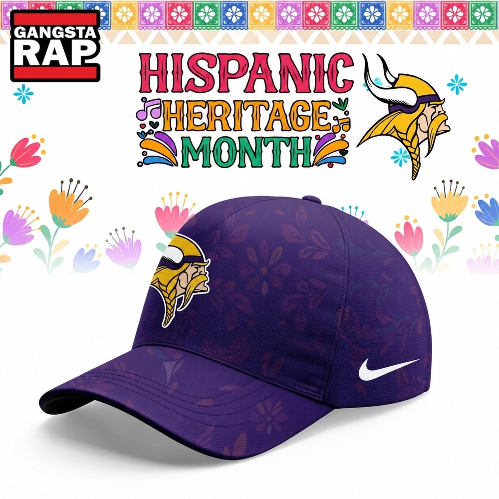 Minnesota Vikings 2026 Hispanic Heritage Month Limited Cap, Trending Baseball Cap Minnesota Vikings 2026 Hispanic Heritage Month Limited Cap, Trending Baseball Cap