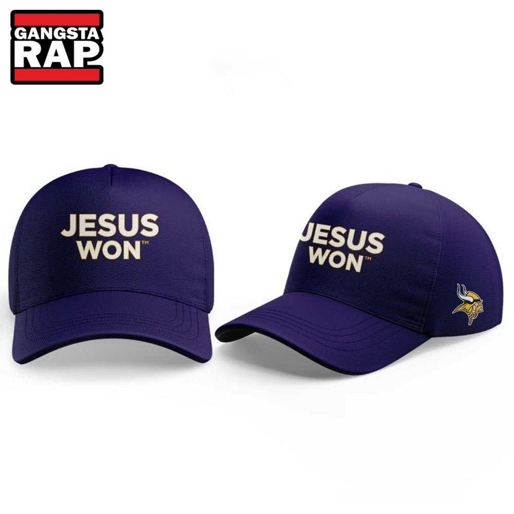 Minnesota Vikings x Jesus Won 2026 Special New Cap, Trending Baseball Cap Minnesota Vikings x Jesus Won 2026 Special New Cap, Trending Baseball Cap