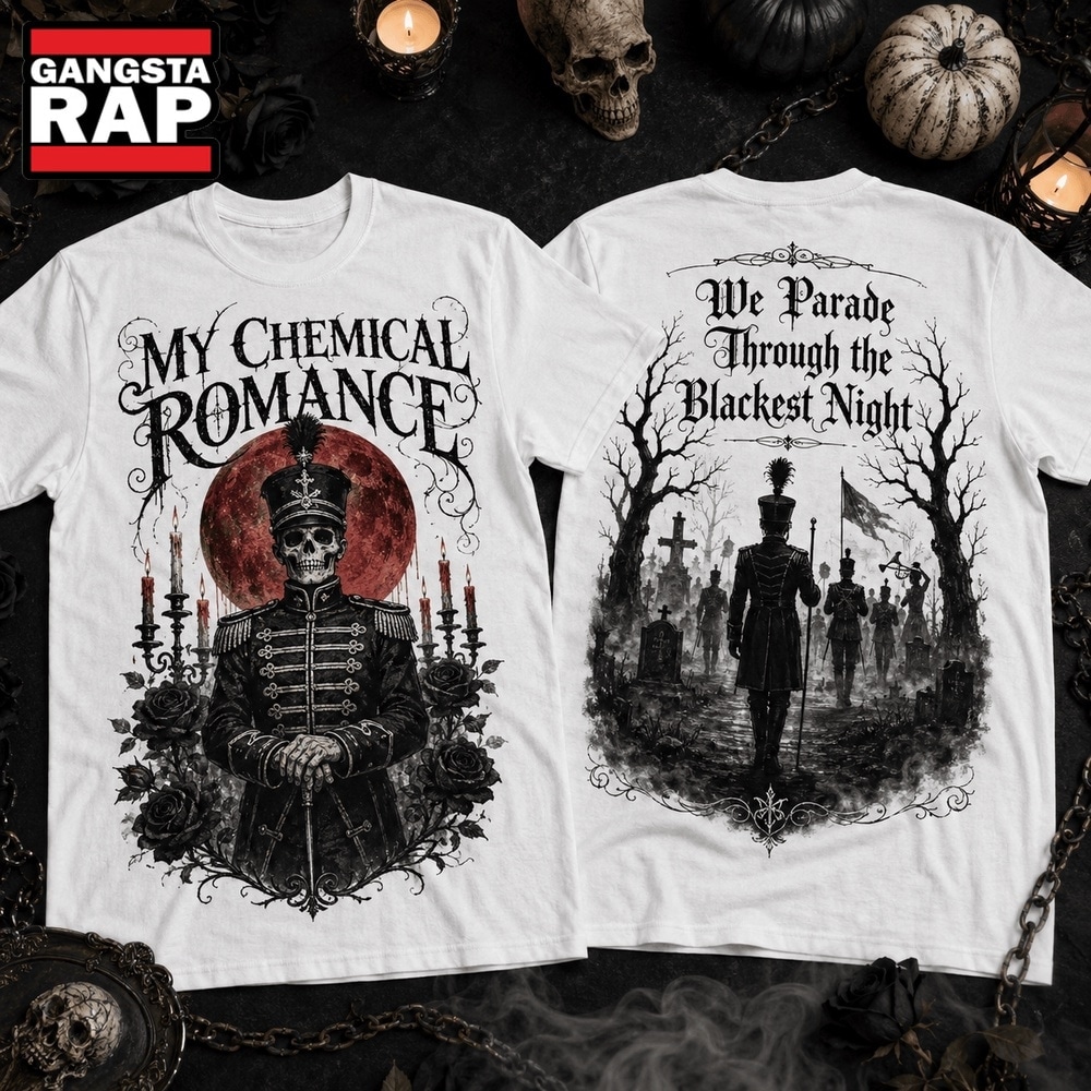 My Chemical Romance Blackest Night Halloween 3D Shirt, Trending 3D Music Shirt