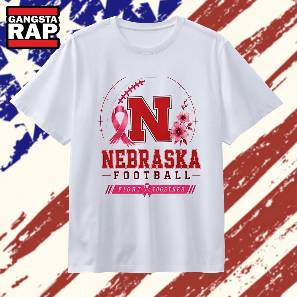 Nebraska Cornhuskers Football Fight Together Breast Cancer Awareness T Shirt, Trending 2D Shirt Nebraska Cornhuskers Football Fight Together Breast Cancer Awareness T Shirt, Trending 2D Shirt