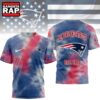 New England Patriots NFL Sunday Legends Tie Dye 3D Shirt, Football New Design Shirt New England Patriots Nfl Sunday Legends Tie Dye 3D Shirt