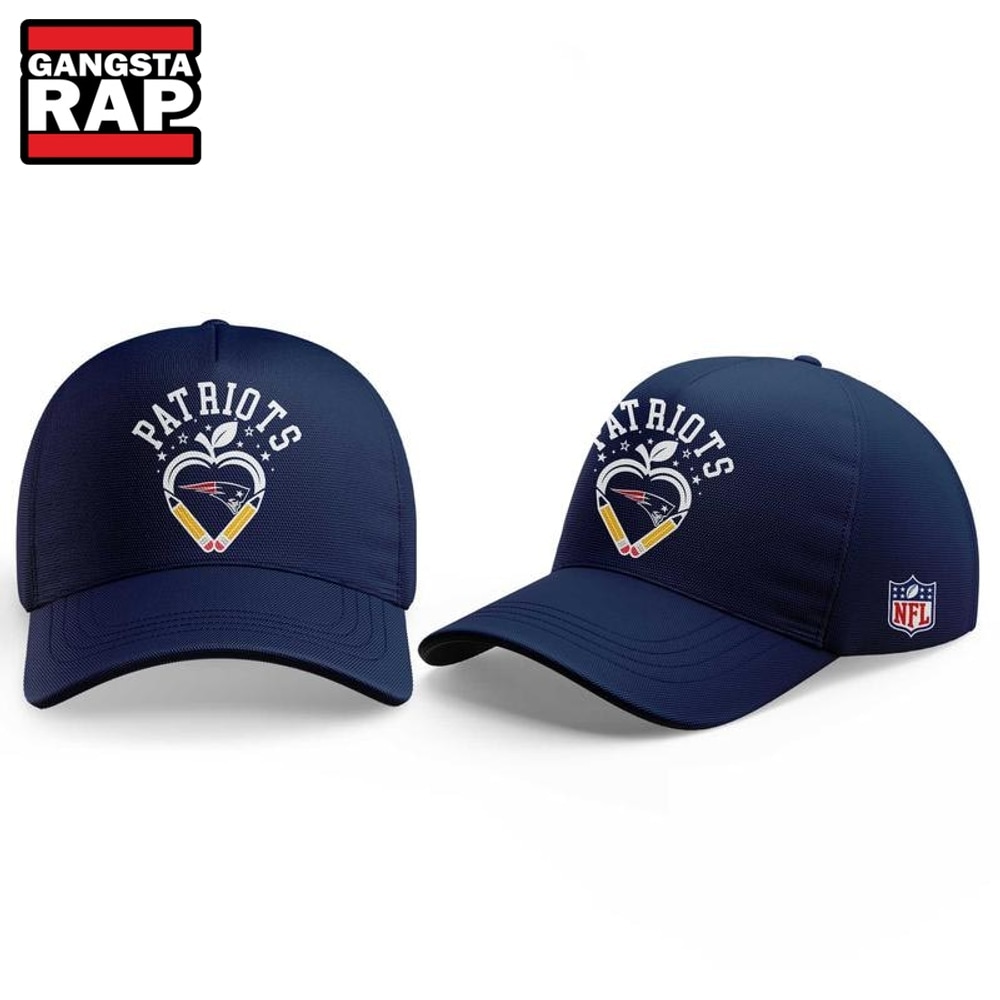New England Patriots x Teacher Appreciation Night 2026 Cap, Trendy Music Baseball Cap New England Patriots X Teacher Appreciation Night 2026 Cap