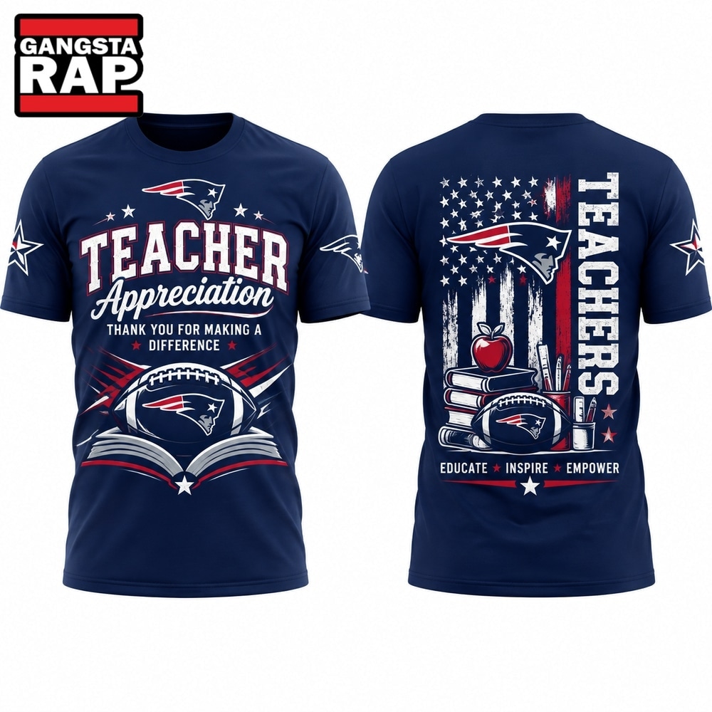 New England Patriots x Teacher Appreciation Night T Shirt, Trending Design Shirt New England Patriots x Teacher Appreciation Night T Shirt, Trending Design Shirt