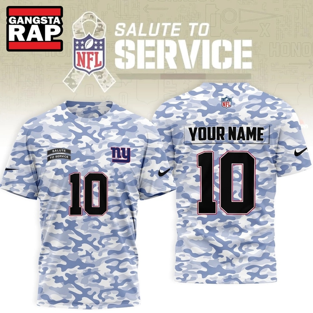 New York Giants 2026 NFL Salute to Service Camo New Design 3D Shirt, Football New Design Shirt New York Giants 2026 Nfl Salute TO Service Camo New Design 3D Shirt