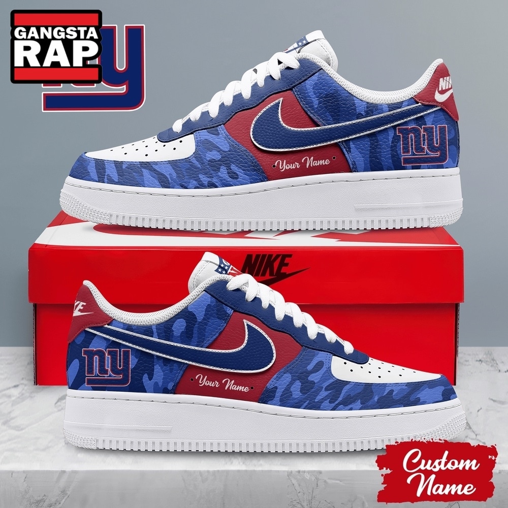 New York Giants NFL End Zone Energy Custom Air Force 1 Shoes Sneaker, NFL Air Force 1 Shoes New York Giants NFL End Zone Energy Custom Air Force 1 Shoes Sneaker, NFL Air Force 1 Shoes