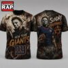 New York Giants NFL Michael Myers Sunday Nightmares Horror Halloween 3D T Shirt, Football New Design Shirt New York Giants Nfl Michael Myers Sunday Nightmares Horror Halloween 3D T Shirt