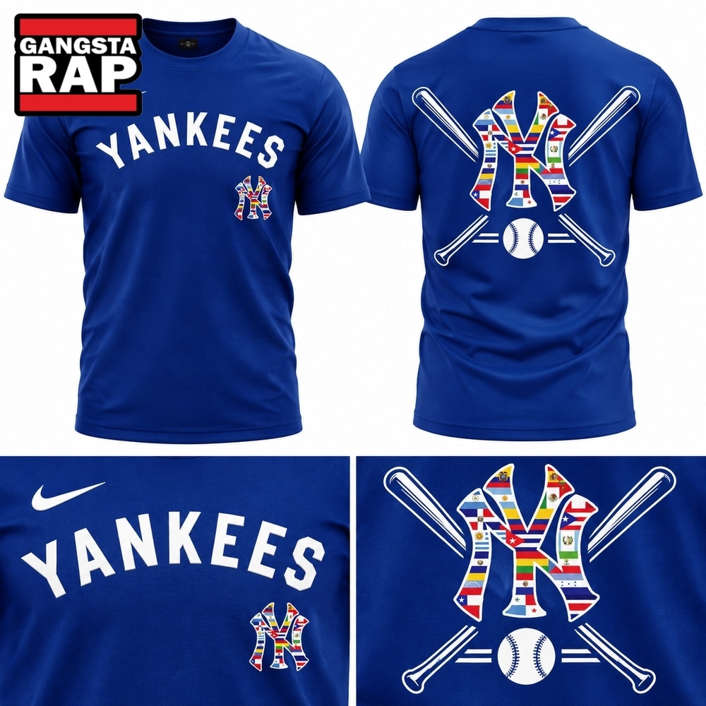 New York Yankees Happy Hispanic Heritage Month 2026 T Shirt, Trending Design Shirt New York Yankees Happy Hispanic Heritage Month 2026 T Shirt