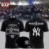 New York Yankees Postseason Clinched 2026 Black T Shirt, Trending Design Shirt New York Yankees Postseason Clinched 2026 Black T Shirt