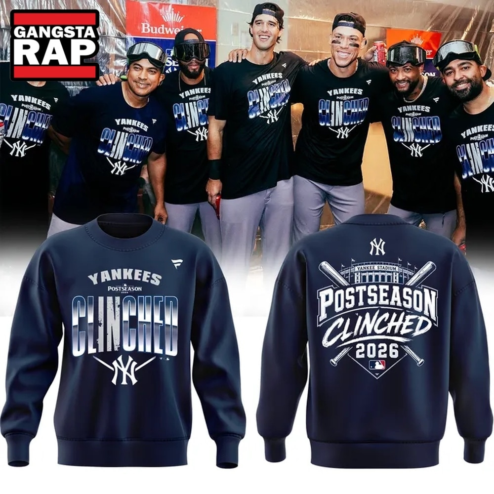 New York Yankees Postseason Clinched 2026 Exclusive Sweatshirt, Trending Design Shirt New York Yankees Postseason Clinched 2026 Exclusive Sweatshirt